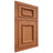 Shiloh Cabinetry Beaded Inset Charleston Red Oak Plain Cut Harvest Door