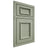 Shiloh Cabinetry Beaded Inset Charleston Red Oak Plain Cut Moss Door