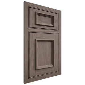 Shiloh Cabinetry Beaded Inset Charleston White Oak Plain Cut Clay Door