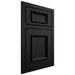 Shiloh Cabinetry Beaded Inset Charleston White Oak Plain Cut Espresso Door