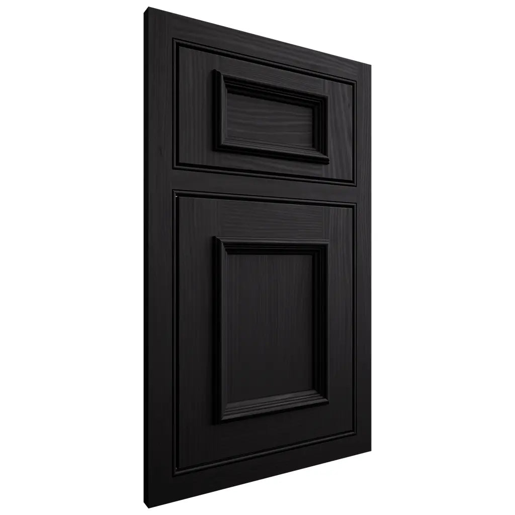 Shiloh Cabinetry Beaded Inset Charleston White Oak Plain Cut Ink Door
