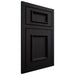 Shiloh Cabinetry Beaded Inset Charleston White Oak Plain Cut Ink Door