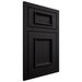 Shiloh Cabinetry Beaded Inset Charleston White Oak Rift Cut Ink Door