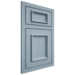Shiloh Cabinetry Beaded Inset Charleston White Oak Rift Cut Sky Door