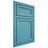Shiloh Cabinetry Beaded Inset Concord Alder Plain Cut Aqua Door