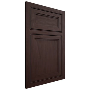 Shiloh Cabinetry Beaded Inset Concord Alder Plain Cut Bistre Door