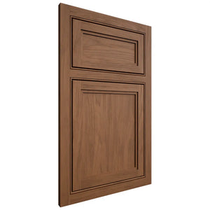Shiloh Cabinetry Beaded Inset Concord Alder Plain Cut Walnut Door