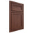 Shiloh Cabinetry Beaded Inset Concord Cherry Plain Cut Bourbon Door