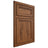 Shiloh Cabinetry Beaded Inset Concord Hickory Plain Cut Burnt Sugar Door