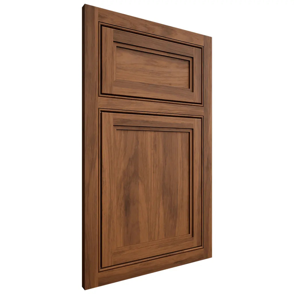 Shiloh Cabinetry Beaded Inset Concord Hickory Plain Cut Burnt Sugar Door