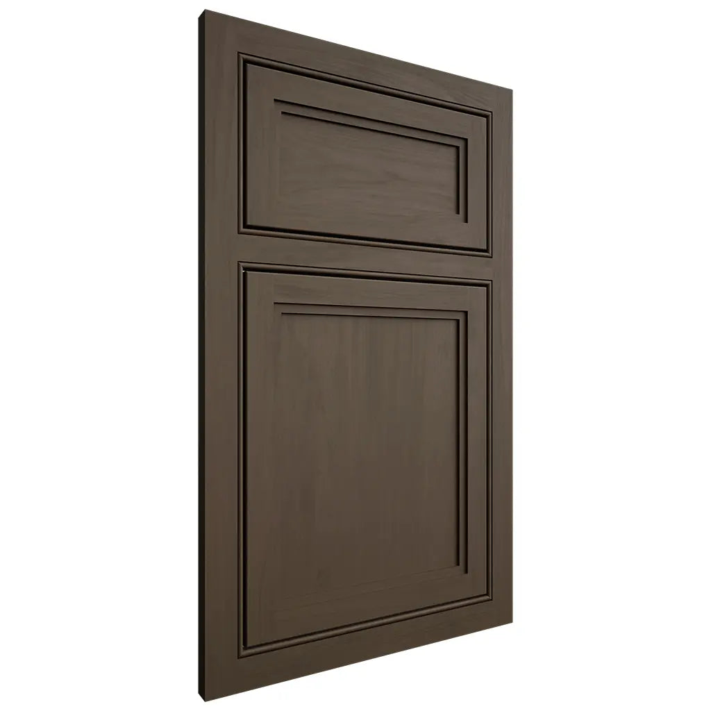 Shiloh Cabinetry Beaded Inset Concord Maple Plain Cut Perfect Brown Door