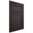 Shiloh Cabinetry Beaded Inset Concord Poplar Plain Cut Carbon Door