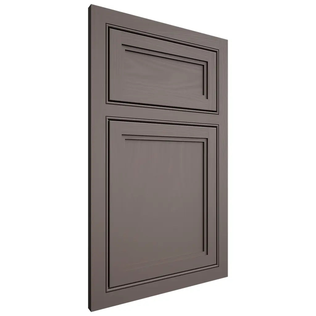 Shiloh Cabinetry Beaded Inset Concord Poplar Plain Cut Heatherstone Door