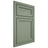 Shiloh Cabinetry Beaded Inset Concord Poplar Plain Cut Moss Door