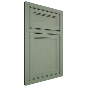 Shiloh Cabinetry Beaded Inset Concord Poplar Plain Cut Moss Door