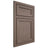 Shiloh Cabinetry Beaded Inset Concord Poplar Plain Cut River Rock Door