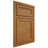 Shiloh Cabinetry Beaded Inset Concord Red Oak Plain Cut Autumn Door