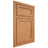 Shiloh Cabinetry Beaded Inset Concord Red Oak Plain Cut Medium Door