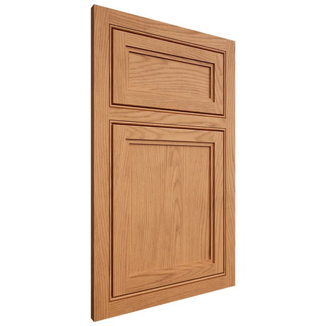 Shiloh Cabinetry Beaded Inset Concord Red Oak Plain Cut Medium Door