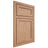 Shiloh Cabinetry Beaded Inset Concord Red Oak Plain Cut Natural Door