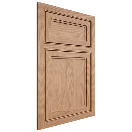 Shiloh Cabinetry Beaded Inset Concord Red Oak Plain Cut Natural Door