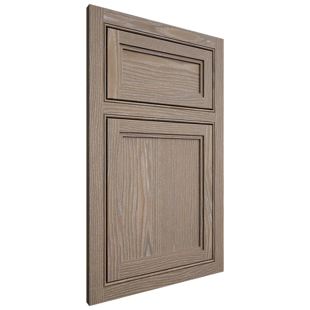Shiloh Cabinetry Beaded Inset Concord White Oak Plain Cut Almond Door