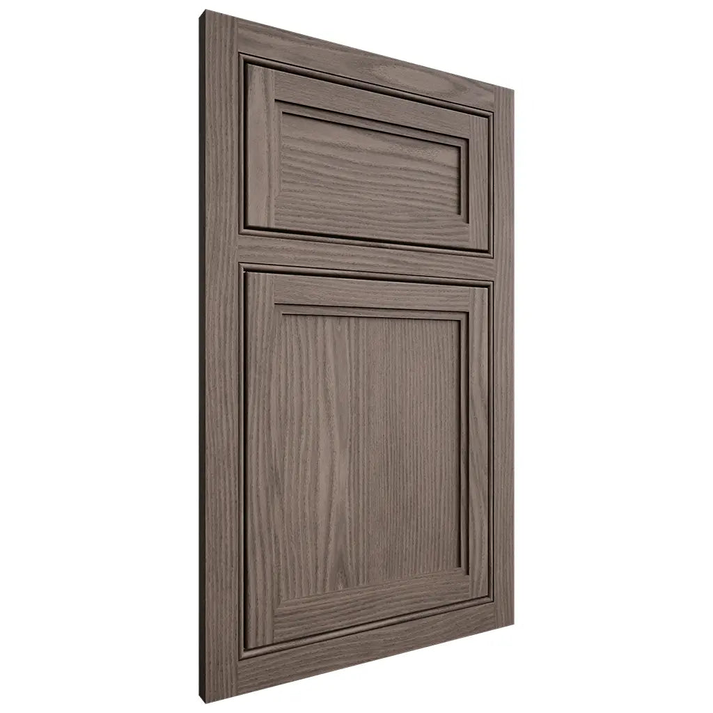 Shiloh Cabinetry Beaded Inset Concord White Oak Plain Cut Clay Door