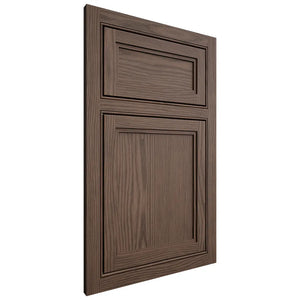 Shiloh Cabinetry Beaded Inset Concord White Oak Plain Cut Mineral Door