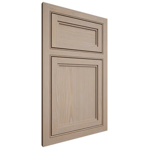 Shiloh Cabinetry Beaded Inset Concord White Oak Plain Cut Straw Door