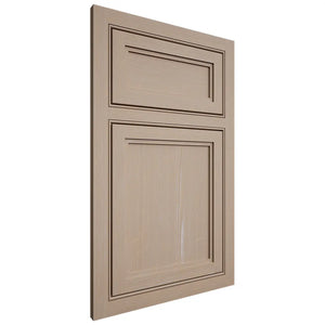 Shiloh Cabinetry Beaded Inset Concord White Oak Quarter Sawn Straw Door