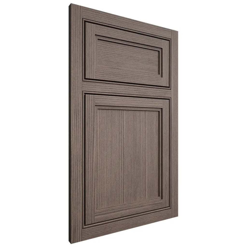 Shiloh Cabinetry Beaded Inset Concord White Oak Rift Cut Clay Door