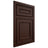 Shiloh Cabinetry Beaded Inset Dalton Maple Plain Cut Cocoa Door