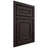 Shiloh Cabinetry Beaded Inset Dalton Maple Plain Cut Espresso Door