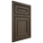 Shiloh Cabinetry Beaded Inset Dalton Maple Plain Cut Perfect Brown Door