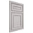 Shiloh Cabinetry Beaded Inset Dalton Paintable Light French Gray Door