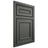 Shiloh Cabinetry Beaded Inset Dalton Paintable Pewter Green Door