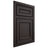 Shiloh Cabinetry Beaded Inset Dalton Poplar Plain Cut Carbon Door