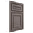 Shiloh Cabinetry Beaded Inset Dalton Poplar Plain Cut Heatherstone Door