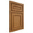 Shiloh Cabinetry Beaded Inset Dalton Red Oak Plain Cut Autumn Door