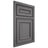 Shiloh Cabinetry Beaded Inset Dalton Red Oak Plain Cut Cadet Door