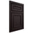 Shiloh Cabinetry Beaded Inset Dalton Red Oak Plain Cut Espresso Door
