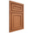 Shiloh Cabinetry Beaded Inset Dalton Red Oak Plain Cut Harvest Door