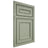Shiloh Cabinetry Beaded Inset Dalton Red Oak Plain Cut Moss Door