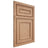 Shiloh Cabinetry Beaded Inset Dalton Red Oak Plain Cut Natural Door
