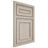 Shiloh Cabinetry Beaded Inset Dalton Walnut Plain Cut Seagull Door