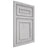 Shiloh Cabinetry Beaded Inset Dalton Walnut Plain Cut Stratus Door