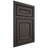 Shiloh Cabinetry Beaded Inset Dalton White Oak Plain Cut Creekside Door