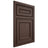 Shiloh Cabinetry Beaded Inset Dalton White Oak Plain Cut Dusk Door