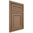 Shiloh Cabinetry Beaded Inset Dalton White Oak Plain Cut Medium Door