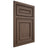 Shiloh Cabinetry Beaded Inset Dalton White Oak Plain Cut Mineral Door